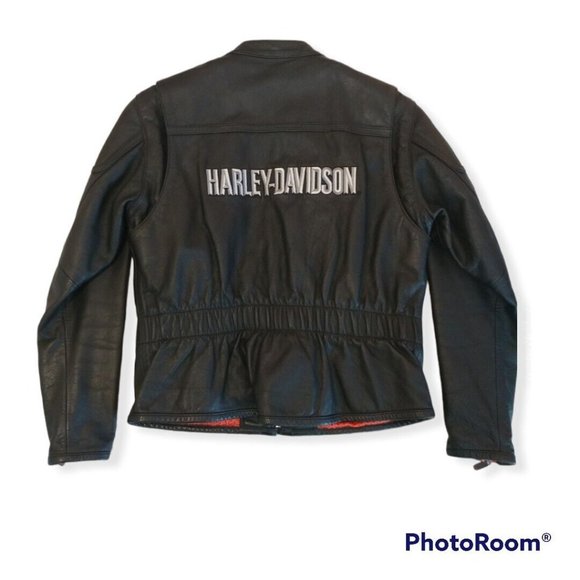 Women's Medium M Harley-Davidson Leather Jacket With Liner Embroidered - Picture 1 of 8